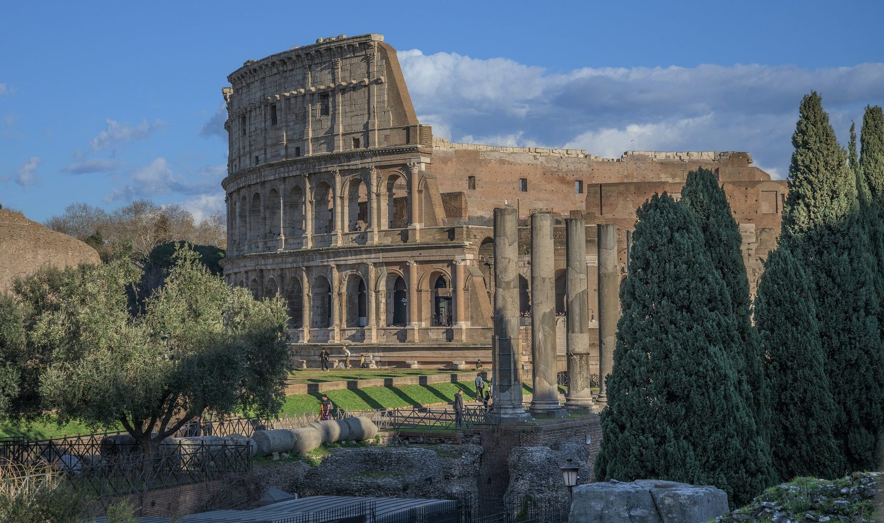 The Colosseum seen from the Palatine Hill